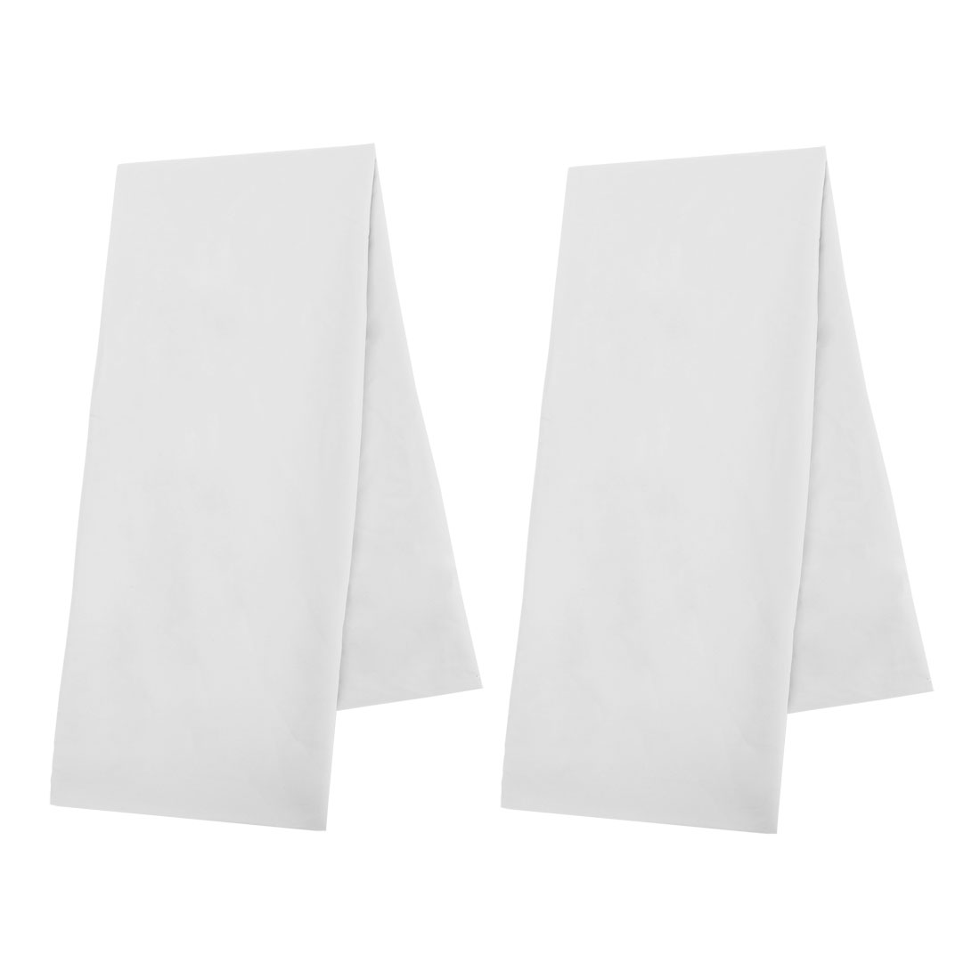 Unique Bargains Microfiber Solid Long Body Pillowcases, 2-Pack White 20" x 48"