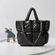 thumbnail image 2 of Bolso de Hombro Acolchado de Invierno, Bolso de Mano para Mujer, con Marco Ancho, de de Moda para Damas, Niñas, Días, Negro Sunnimix Bolso de mujer, 2 of 8