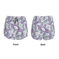 thumbnail image 5 of Lsque Lavender Flowers Printed Women's Running Shorts with Liner Pockets,Elastic Quick Dry Workout Athletic Gym Yoga Shorts,Womens High Waist Shorts-XX-Large, 5 of 9