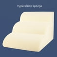 thumbnail image 4 of Dog Ramp and Stairs for Beds or Couches, Slipless Bottom Pet Couch Ramp, Multiple Stages Wave Shaped Small Pet Stair with Removable Washable Cover for High Bed Couch Sofa Car, 4 of 7