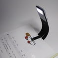 thumbnail image 4 of Inteprter Clip LED plegable portátil Luz de lectura de libro plegable Lámpara de marcapáginas de plástico flexible Negro pinturas, 4 of 8