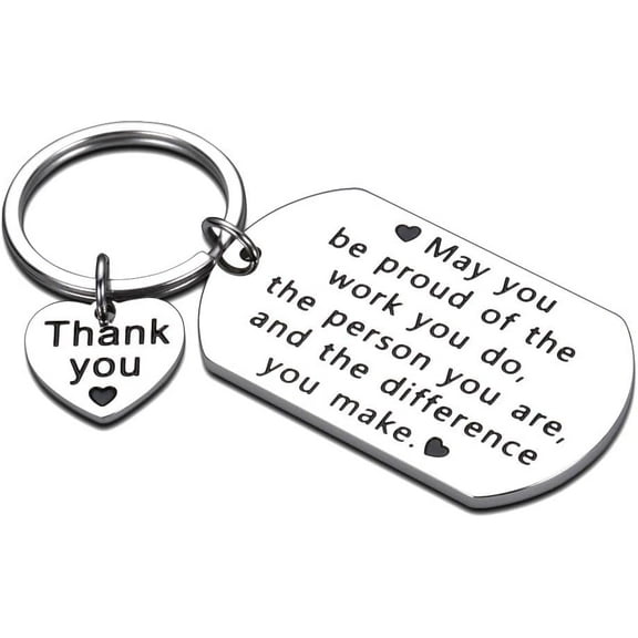 Employee Appreciation Gift for Coworker Leaving Gift for Women Men Keychain Birthday White Elephant Going Away Administrative Professional Day Thank You Christmas Valentine Teacher Appreciation Gifts