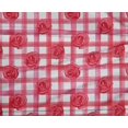 thumbnail image 4 of oneOone Polyester Lycra Red Fabric Check,Cyclamen & Rose Floral Sewing Craft Projects Fabric Prints By Yard 56 Inch Wide, 4 of 4