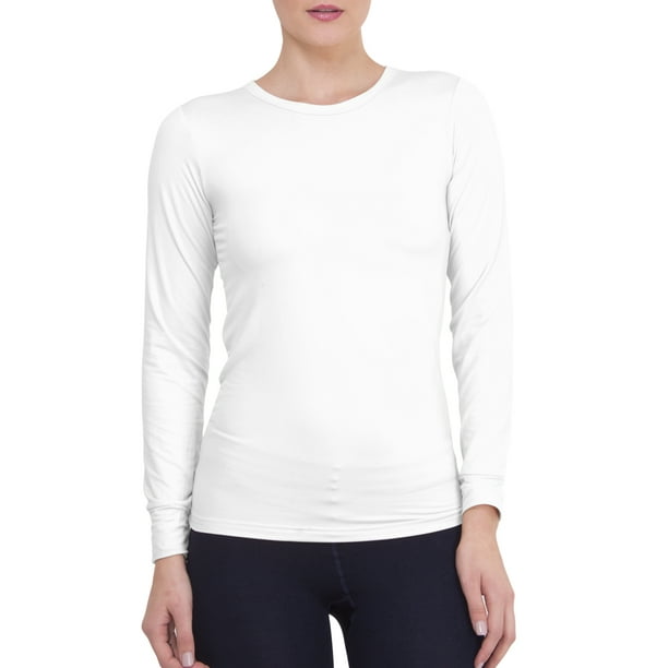 Walmart Playera Blanca De Algodon Manga Larga Walmart Playera