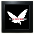 thumbnail image 1 of The Bird Wants To Go Home Black Square Frame Picture Wall Tabletop, 1 of 3