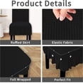 thumbnail image 4 of Wehilion Dining Chair Covers Stretch Parsons Chair Slipcover with Skirt Chair Covers for Dining Room Restaurant Banquet, 4 of 7