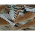 thumbnail image 4 of Ambesonne Tiger Quilted Bedspread Set 3 Pcs, Siberian Predator Feline, King Size, Pale Brown Black, 4 of 5
