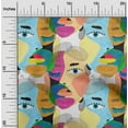 thumbnail image 2 of oneOone Polyester Spandex Baby Blue Fabric Abstracts Quilting Supplies Print Sewing Fabric By The Yard 56 Inch Wide, 2 of 5