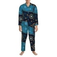 thumbnail image 4 of Bingfone Men'S Pajama Set 2 Piece Loungewear Pjs, Long Sleeve With Pajama Pants-Bohemian Turtle, 4 of 9