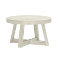thumbnail image 3 of Plank+Beam Classic Solid Wood Round Coffee Table, 30" Farmhouse Table for Living Room, 3 of 8
