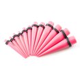 thumbnail image 1 of Acrylic Taper Kit 12pcs from 6 ga through 7/16 Inch Perfect to stretch your ears, 1 of 2