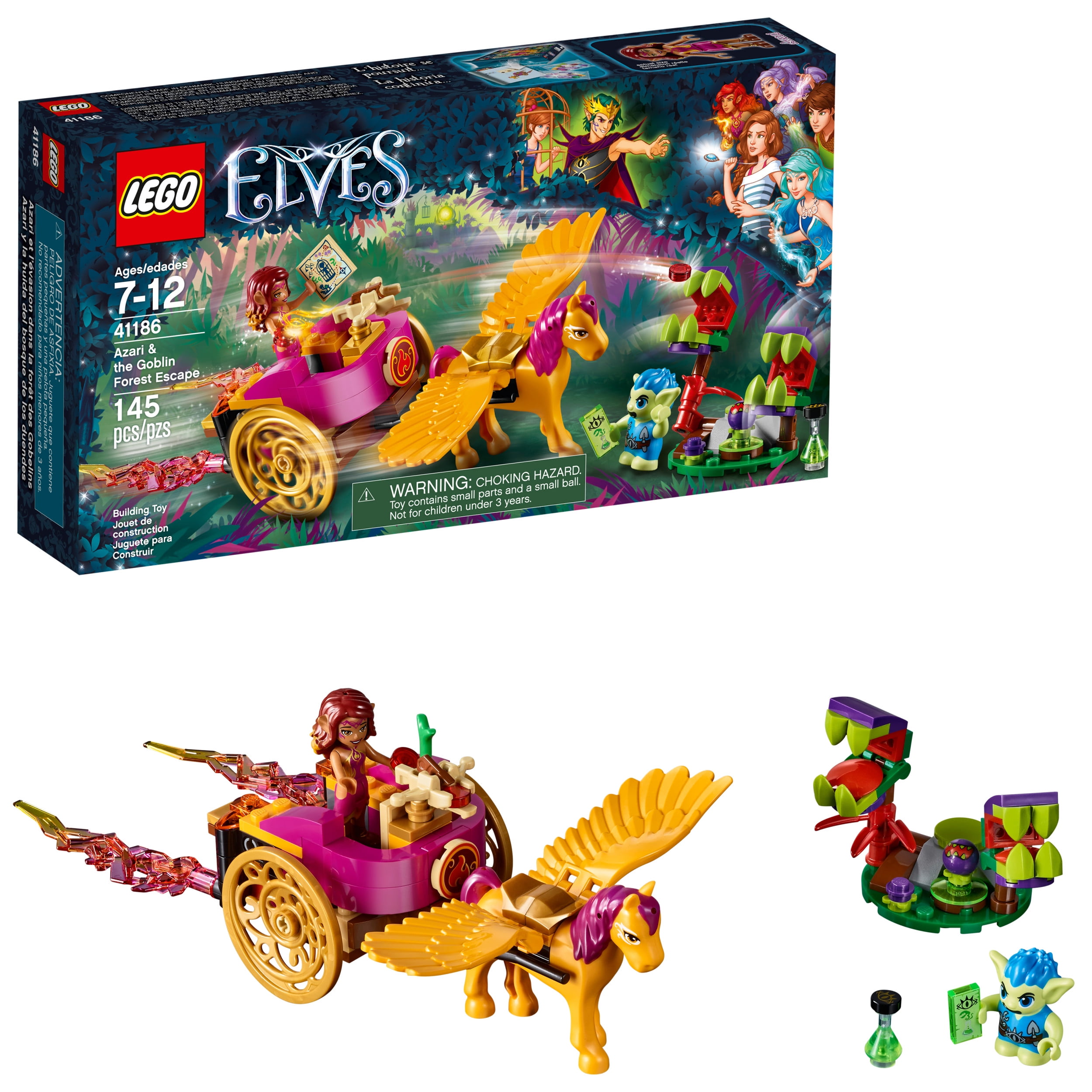 LEGO Elves 41186 Azari & The Goblin Forest Escape 145pcs 2017 for sale online 