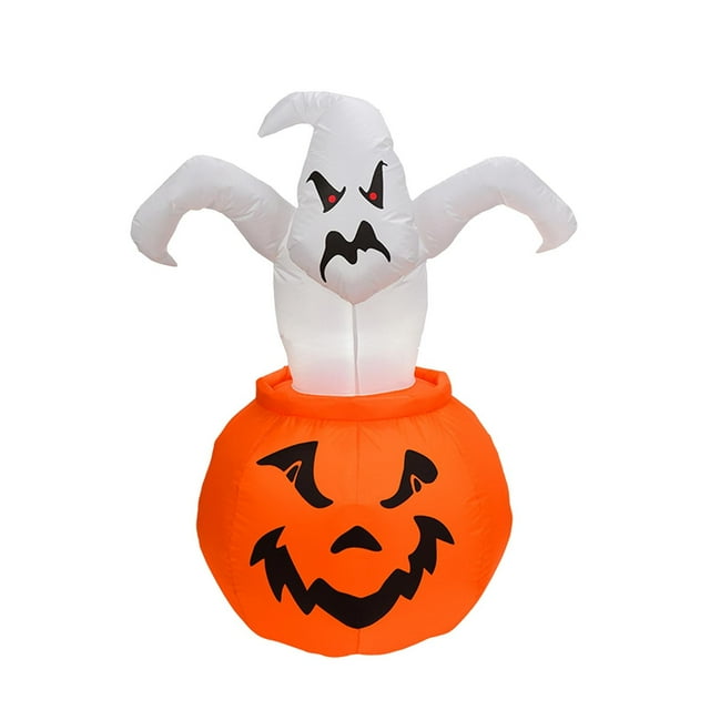 IROINID Halloween Inflatable Inflatable Pumpkin Ghost Luminous Decoration Props Model