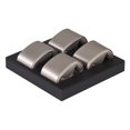 thumbnail image 1 of Bandeja organizadora para joyería y reloj Yinane Soporte de exhibición para pulsera hombre elegante Almacenamiento Negro 4 almohadas, 1 of 8