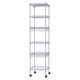 thumbnail image 1 of Estantería de Cocina de 6 Niveles con Ruedas,estantería de Almacenamiento Ajustable,Unidades de Estante de pie con cestas para Cocina, baño, lavandería Plata, 1 of 4