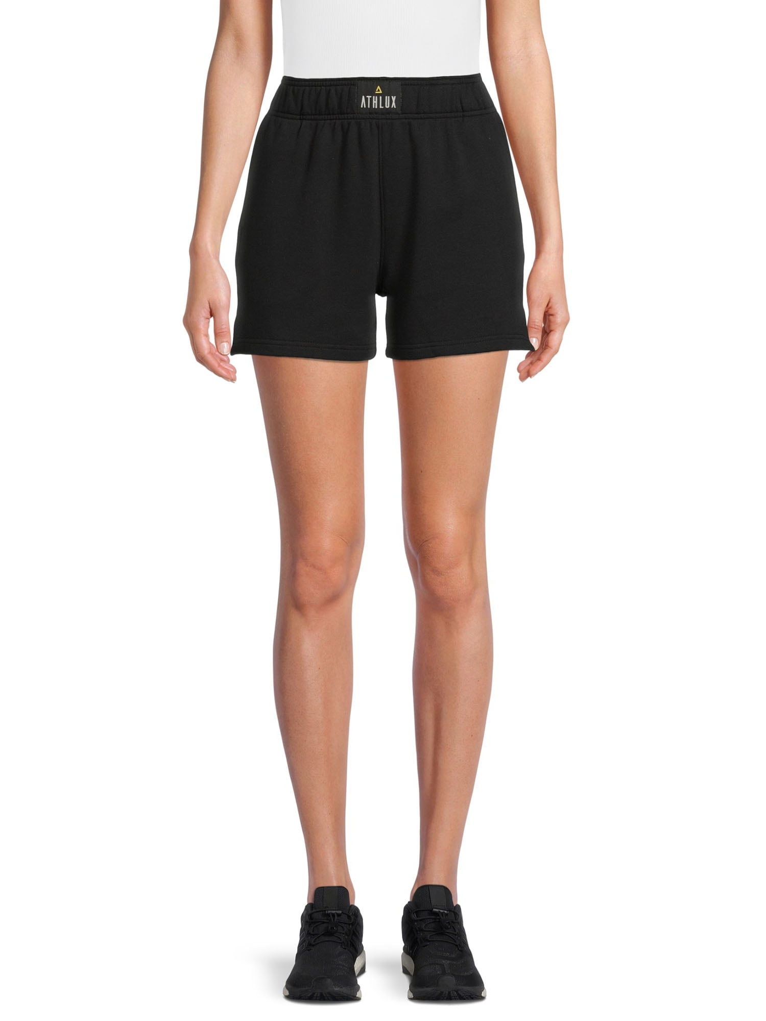 Athlux Women's Active High Waist French Terry Shorts