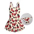thumbnail image 6 of Uourmeti Playful Ladybug & Polka Dot Skirted One-Piece Swimsuit for Girls - Quick Dry, Stretchy Swim Dress for Beach, Pool & Summer Vacation, 6 of 8