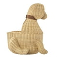 thumbnail image 3 of KOUBOO Wicker Dog Toy Basket &ndash; Cute Puppy Design, Decorative Storage Organizer, Hand-Woven & Durable, Puppy Unique Dog Design Basket, Home Decor Organizer, 3 of 7