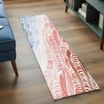 thumbnail image 3 of 2'x6' Rug Runners for Hallways Kitchen, Ombre Orange Blue Non Slip Entryway Beside Floor Carpet Runner, Summer Coastal Ocean Sea Beach Wave Washable Laundry Room Bedroom Throw Rugs Mat for Family Pet, 3 of 8