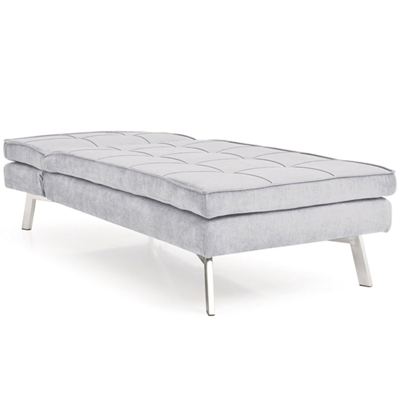 Sealy Jackson Transitional Convertible Chaise With Microfiber