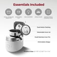 thumbnail image 6 of CUCKOO Twin Pressure Rice Cooker 10-Cup Uncooked / 20-Cup Cooked with Induction Heating Technology, 25 Menu Modes with Voice Guide, Large Rice Maker Multi-Cooker & Pressure Cooker (CRP-LHTR1009FW), 6 of 10