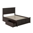 thumbnail image 2 of Madison Platform Bed with Matching Foot Board with 2 Urban Bed Drawers in Multiple Colors and Sizes, 2 of 6