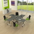 thumbnail image 3 of Conference Table with Wheels, Flip Top Rolling Training Table for Office & Meeting Room, Space-Saving Design, Multiple Sizes & Packs, 3 of 7