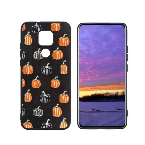 Compatible with Moto G Play 2021 Phone Case, Pumpkin-564 Case Silicone Protective for Teen Girl Boy Case for Moto G Play 2021