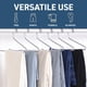 thumbnail image 4 of Set de perchas para pantalones Lifemaster Metal, 30 piezas, antideslizantes, color gris, 4 of 5