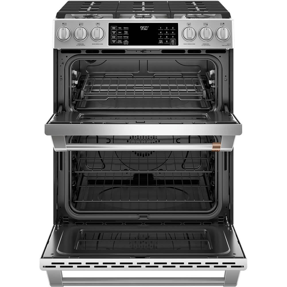 Café C2S950P2MS1 7 Cu. Ft. Stainless Dual-Fuel Double Oven Range