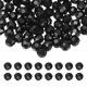 thumbnail image 1 of Cuentas de cristal redondas Uxcell de 8 mm, 100 piezas de cuentas de bola facetadas de vidrio para hacer joyas, negro, 1 of 6