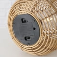 thumbnail image 5 of Key West Table Lamp, Sturdy Wicker and Iron Constructions, Loop Handle, LED Bulb, Circular, Cordless, 3 AAA Batteries (Not Included), 5 of 10