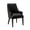 Black, variant on Beever Modern Chenille Wood Armchair in Black