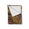 thumbnail image 2 of Psychedelic Soft Flannel Fleece Blanket, Retro Old-Fashion Doodle Effect Tribal Theme Pattern Hippie Funky Art Picture, Cozy Plush for Indoor and Outdoor Use, 50" x 70", Multicolor, by Ambesonne, 2 of 6
