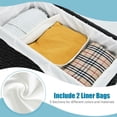 thumbnail image 5 of Kadyn Laundry Hamper,Laundry Basket, Dirty Clothes Hamper,Laundry Hamper with Wheels and Lid-Black, 5 of 9