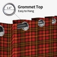 thumbnail image 6 of Tchckioa Retro Red Grid Blackout Curtains,52x96 Inch Grommet Window Drapes for Apartment,2 Panels, 6 of 7