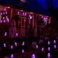 thumbnail image 5 of GHODEC Halloween Spider String Lights,40LED 20Ft Battery Operated Halloween Lights for Halloween Decoration Outdoor Indoor, Halloween Lighting, House, Garden,Party, Yard(Purple), 5 of 8