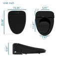 thumbnail image 4 of Asiento de inodoro para bidé YOURLITE, asiento con calefacción por agua caliente, negro, 4 of 9