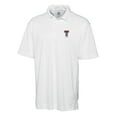 thumbnail image 2 of Men's Cutter & Buck  White Texas Tech Red Raiders Alumni Logo DryTec Genre Textured Solid Polo, 2 of 3