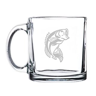 Born to Fish 18 oz. Coffee Mug with Fisherman's Serenity Prayer