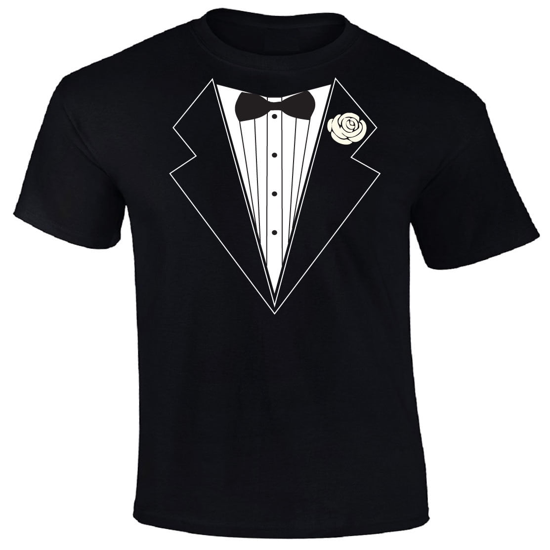 tux shirt with black buttons