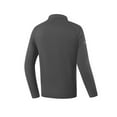 thumbnail image 5 of Men's Sports Shirts Long Sleeve Stand Collar 1/4 Zipper Solid Color Pullover Stretchy Tops Warm Thermal Workout Fitness (4XL, Dark Gray), 5 of 6