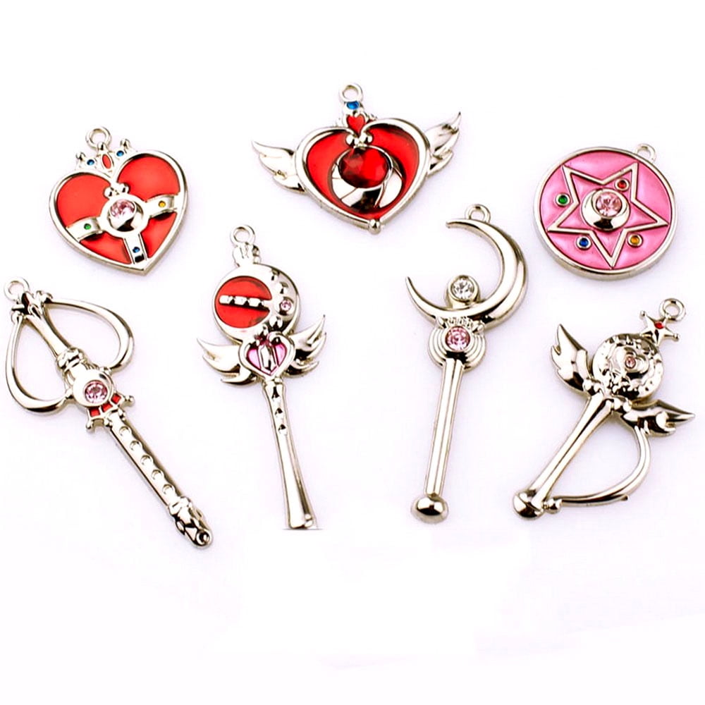 Magic Wand and Small Item - Sailor Moon Necklace & Keychain 12 pc. Pendant