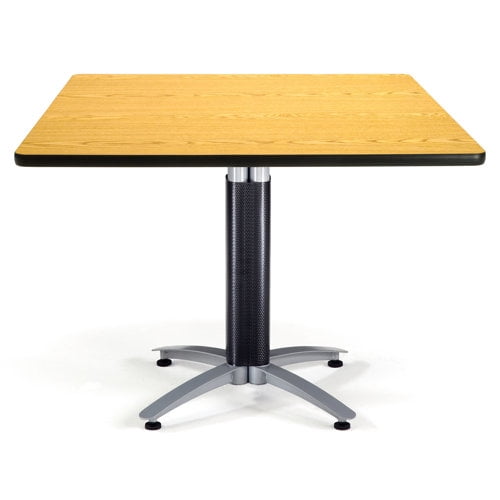 OFM 36" Multi-Purpose Square Table with Metal Mesh Base, in Mahogany (KMT36SQ-MHGY)