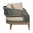 thumbnail image 6 of Orbit Outdoor Chair in Eucalyptus Wood with Gray Rope and Taupe Cushions, 6 of 13