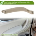thumbnail image 2 of Cubierta de tirador de panel de puerta del lado del conductor delantero y del pasajero trasero izquierdo para BMW X5 F15 2014-2018 No.51417345331 Beige ABS 1 Pc, 2 of 6