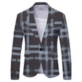 thumbnail image 1 of Chaqueta de traje de negocios para hombre de primavera y otoño Chaqueta de traje británica de talla grande para hombre, 1 of 6