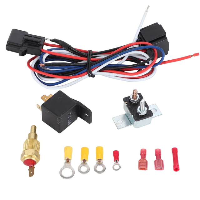 Car Fan Mounting Accessory,Radiator Cooling Fan Relay Cooling Fan Relay Cooling Fan Overload Protector Exquisite Design