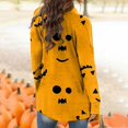 thumbnail image 3 of Cardigan Léger à Manches Longues pour Femmes Halloween Mignon Drôle Citrouille Chat Noir Graphique, 3 of 6