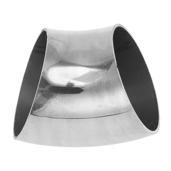 Unique Bargains 45 Degree Mandrel Bend Elbow Car Modified Exhaust Pipe Tubing Piping 2" inch OD Thickness 1.2mm/18GA 51x67x1.2mm 201 Stainless Steel Silver Tone